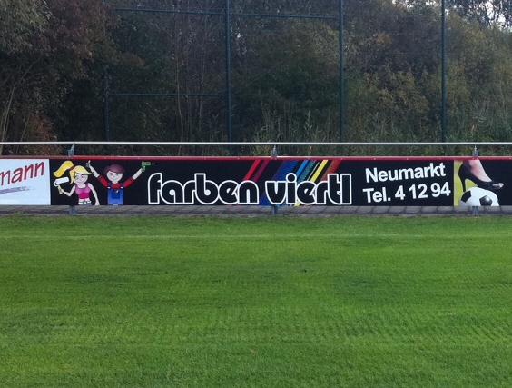 Farben Viertl Bandenwerbung Unsere Bandenwerbung beim BSC Woffenbach